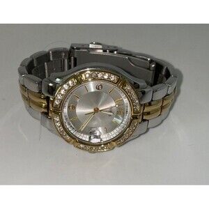 Guess Waterproof U0026L1 Gold/Silver CZ Bling Watch Fashion Battery Needed
